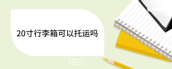 20寸行李箱可以托运吗 飞机随身携带行李的要求