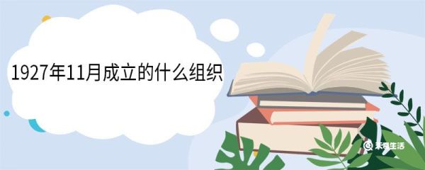 1927年11月成立的什么组织 中央特科主要任务