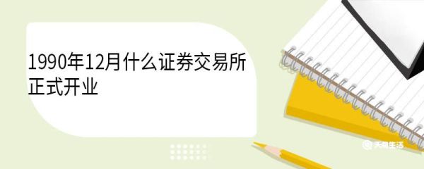 1990年12月什么证券交易所正式开业 有哪些主要职责