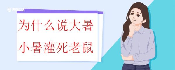 为什么说大暑小暑灌死老鼠 与小暑大暑有关的谚语