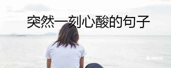 突然一刻心酸的句子  心里憋屈想哭的句子