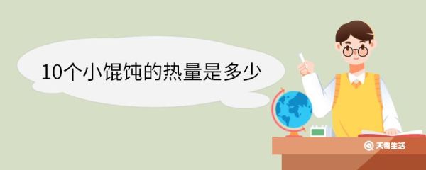 10个小馄饨的热量是多少 馄饨食物特点