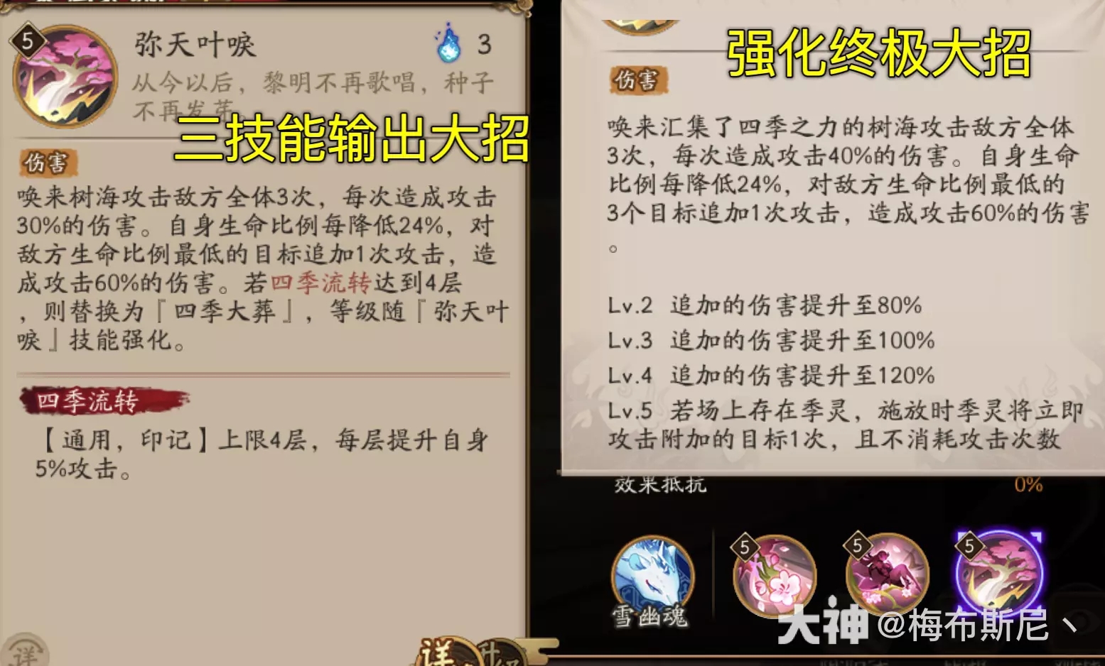 阴阳师季技能强度分析