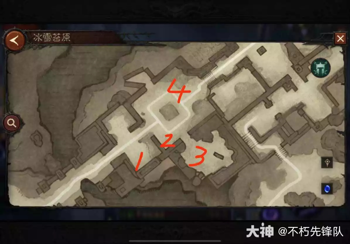 暗黑破坏神不朽冰雪苔原刷怪点位置攻略