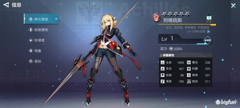 星火之歌阿喀琉斯强度全面分析