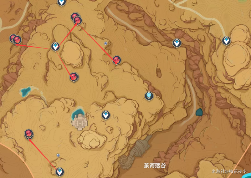 原神赤念果分布图采集路线推荐