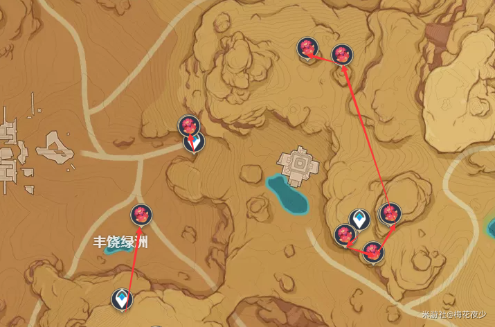 原神赤念果分布图采集路线推荐