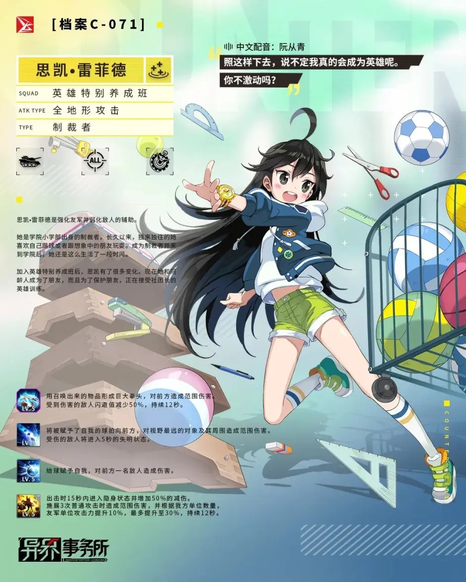 异界事务所思凯雷菲德值得抽吗