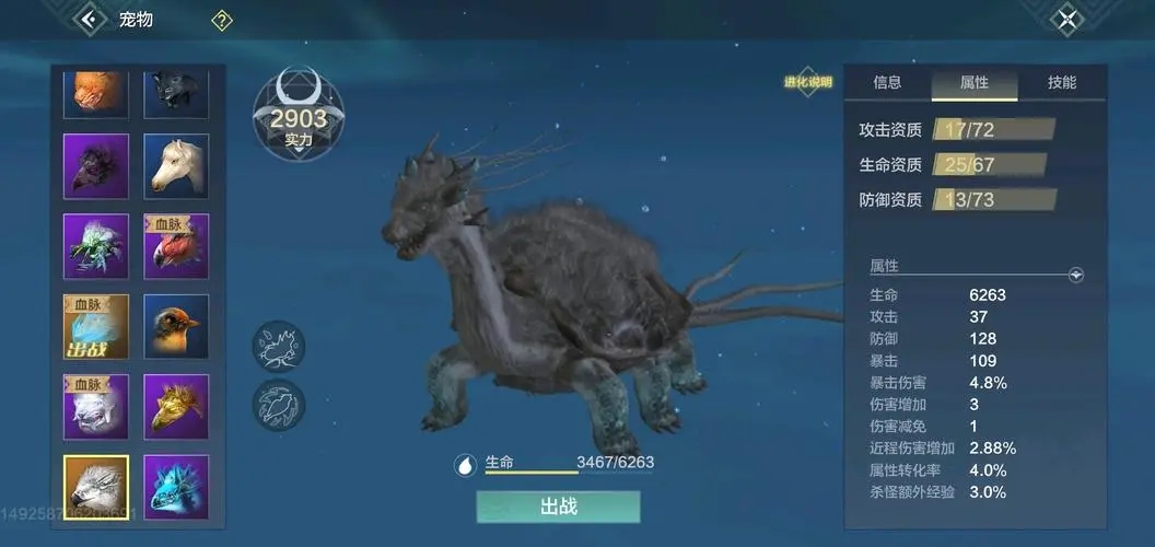 妄想山海旋龟重做技能一览