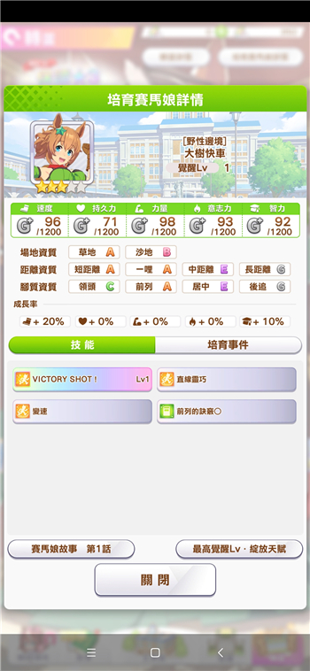 赛马娘台服大树快车强度分析