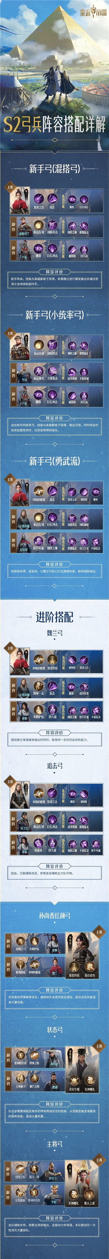 重返帝国S2弓兵阵容推荐