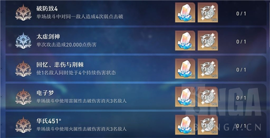 崩坏星穹铁道战意奔涌成就一览