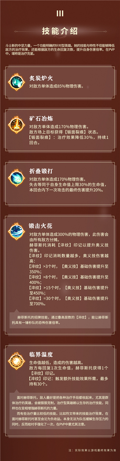 终焉誓约赫菲斯托强度全面分析