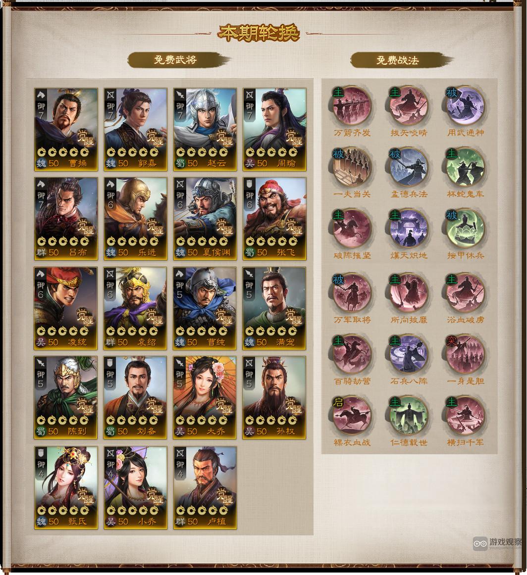 三国志战棋版半周年天梯比武争锋改动一览