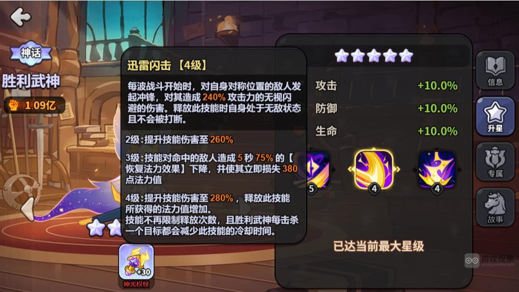 王国橡果传说胜利武神技能强度分析