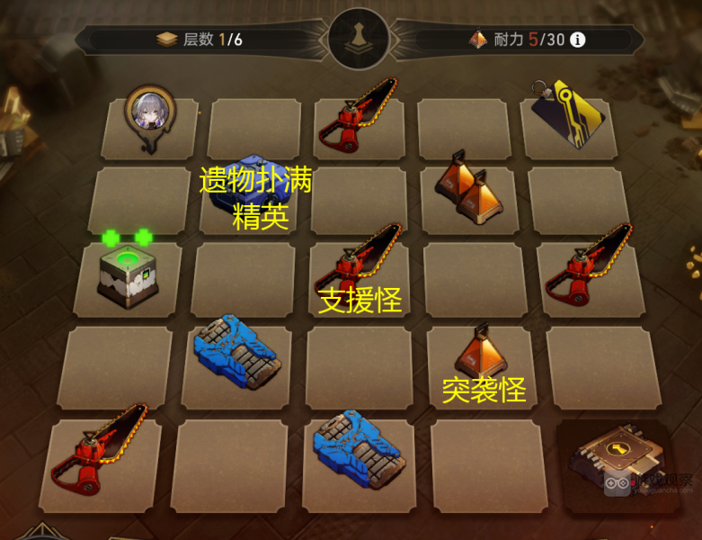 崩坏星穹铁道地城探宝第四天遗迹探索地图一览