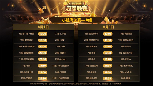 群雄荟集，为冠军而来！新石器时代冠军联赛赛事今日开启！