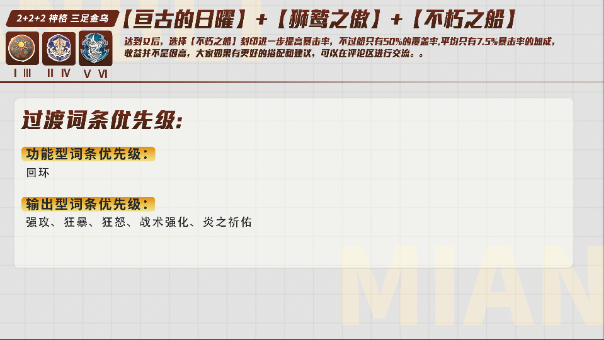 深空之眼十曜金乌刻印神格选择推荐
