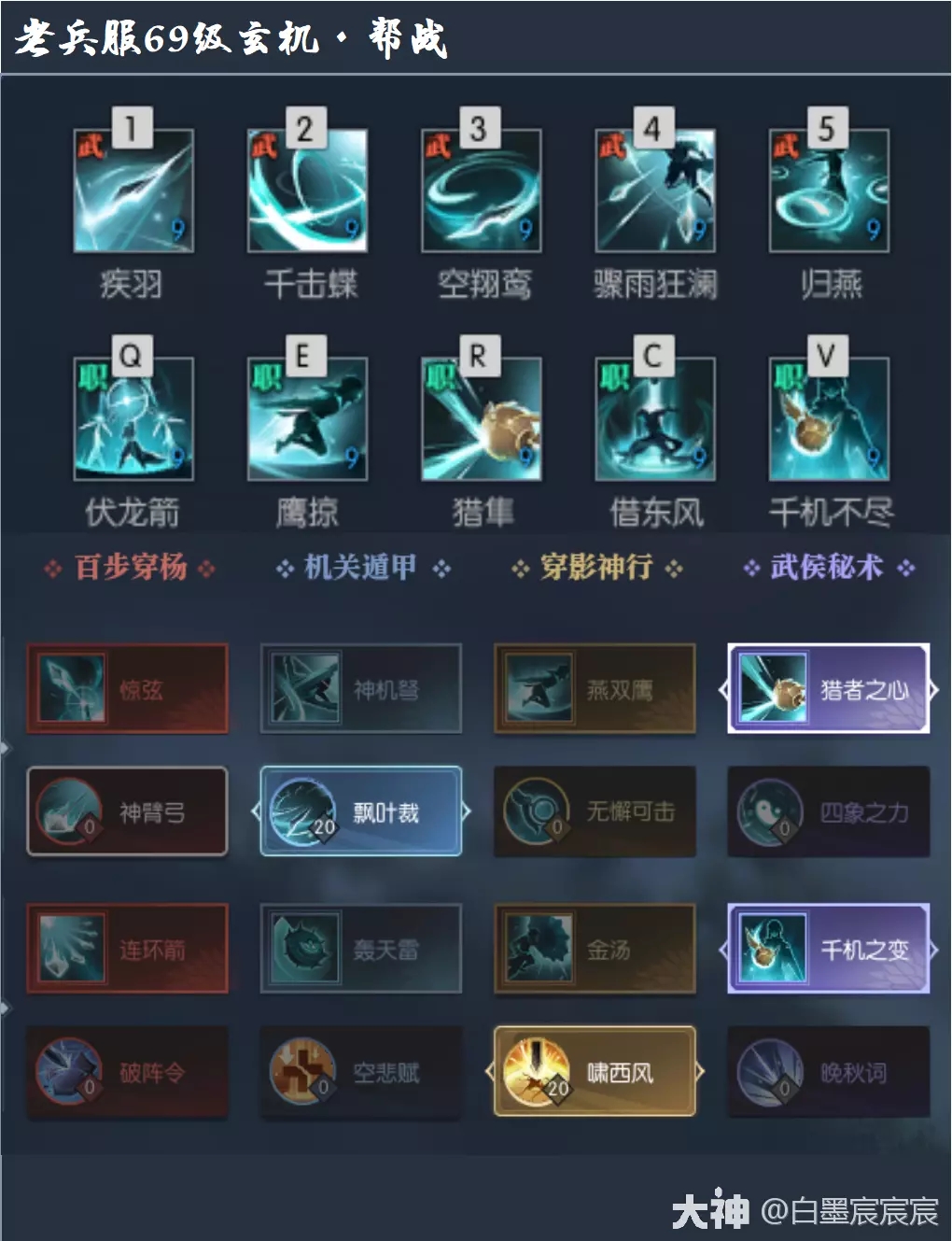 逆水寒老兵服玄机69级天赋搭配攻略